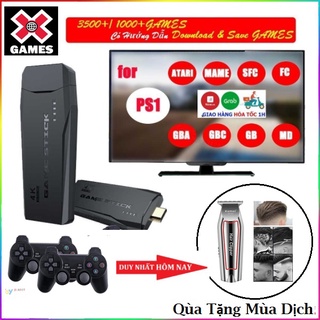 Mua Tặng Tông ĐơMáy Chơi Điện Tử 4 Nút  Game stick 4K  HDMI Không Dây Hơn 3500 Trò Chơi  Máy Chơi Game Cổ Điển ATARI / PS1