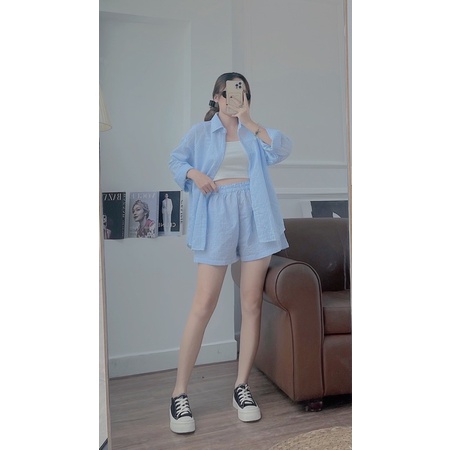 Set somi nữ tay dài form rộng phong cách trẻ trung năng động July Clothing