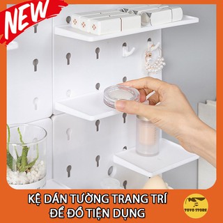 [Sẵn Hàng] KỆ DÁN TƯỜNG DECOR DỄ THƯƠNG ĐA NĂNG CHẮC CHẮN TIỆN DỤNG ĐỂ MỸ PHẨM, SỮA TẮM DẦU GỘI