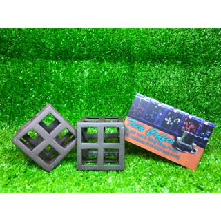 Ống gốm vuông - đồ chơi cho tép cảnh, cá chuột, pleco