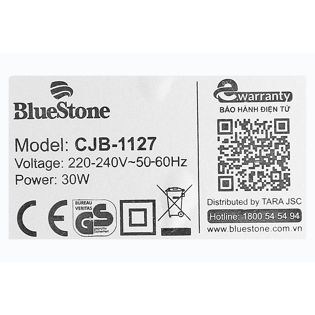 [Mã ELHA22 giảm 6% đơn 300K] Máy vắt cam Bluestone 30W CJB-1127