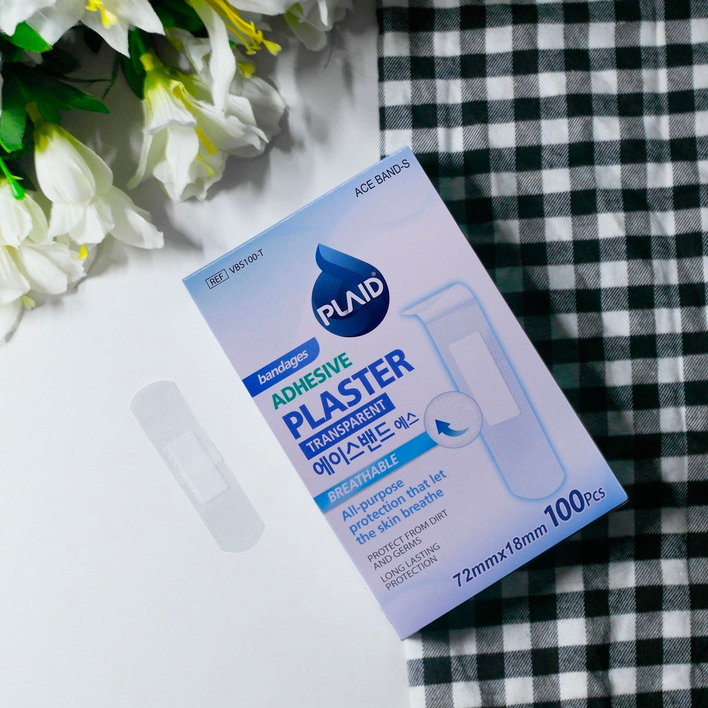 Băng Keo Cá Nhân Trong Suốt - Băng Gâu Vết Thương Ace-Band-S Transparent 72 Mm X 18 Mm  Young Chemical Vina
