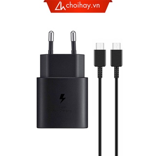 Bộ sạc cáp nhanh 25W Samsung chính hãng, sạc PD cho iPhone, đổi mới 12 tháng