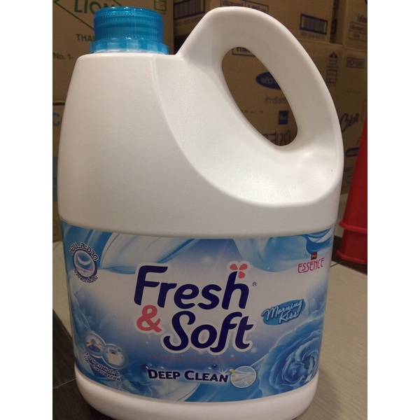 Nước Giặt Xả 2in1 Thái Lan Fresh &amp; Soft 3000ml (thơm sạch an toàn)