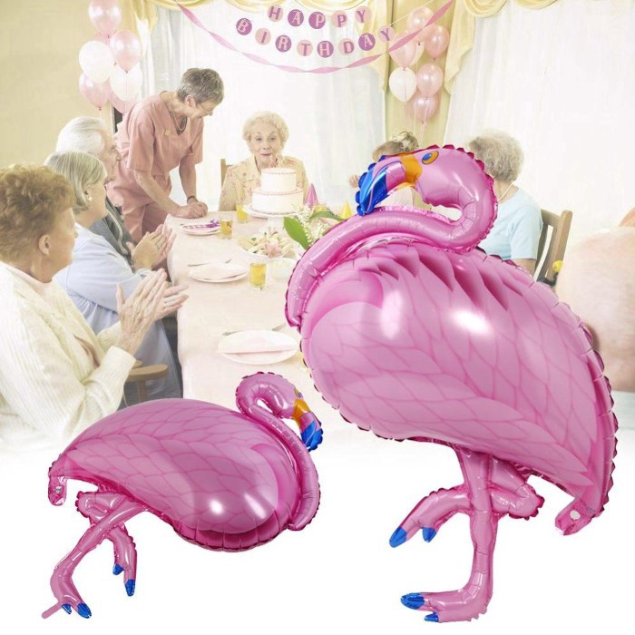 Bong bóng hình chim hồng hạc cỡ lớn trang trí tiệc sinh nhật &amp; tiệc cưới