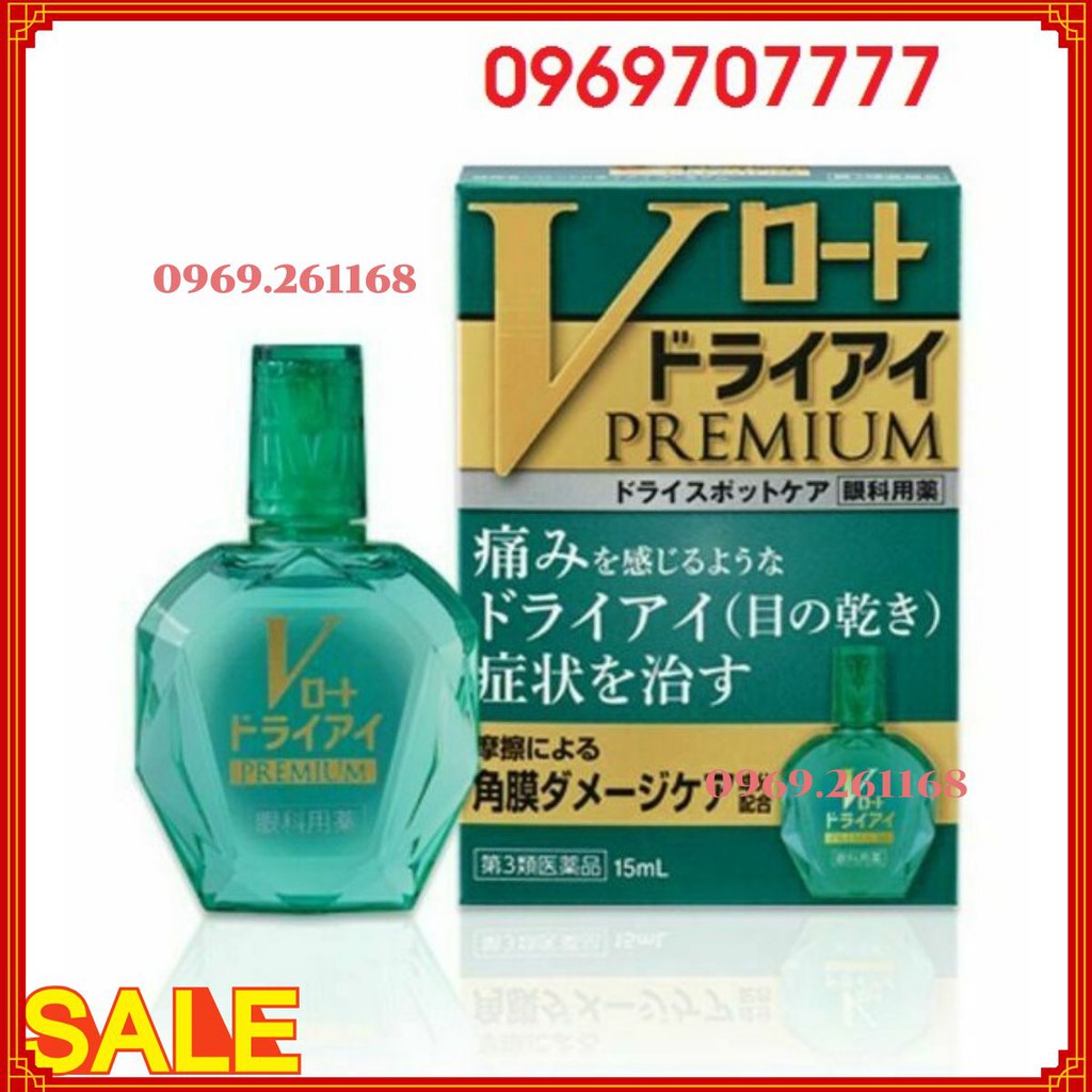 Dung Dịch Nhỏ Mắt Rohto V-Premium Nhật Bản 15ml