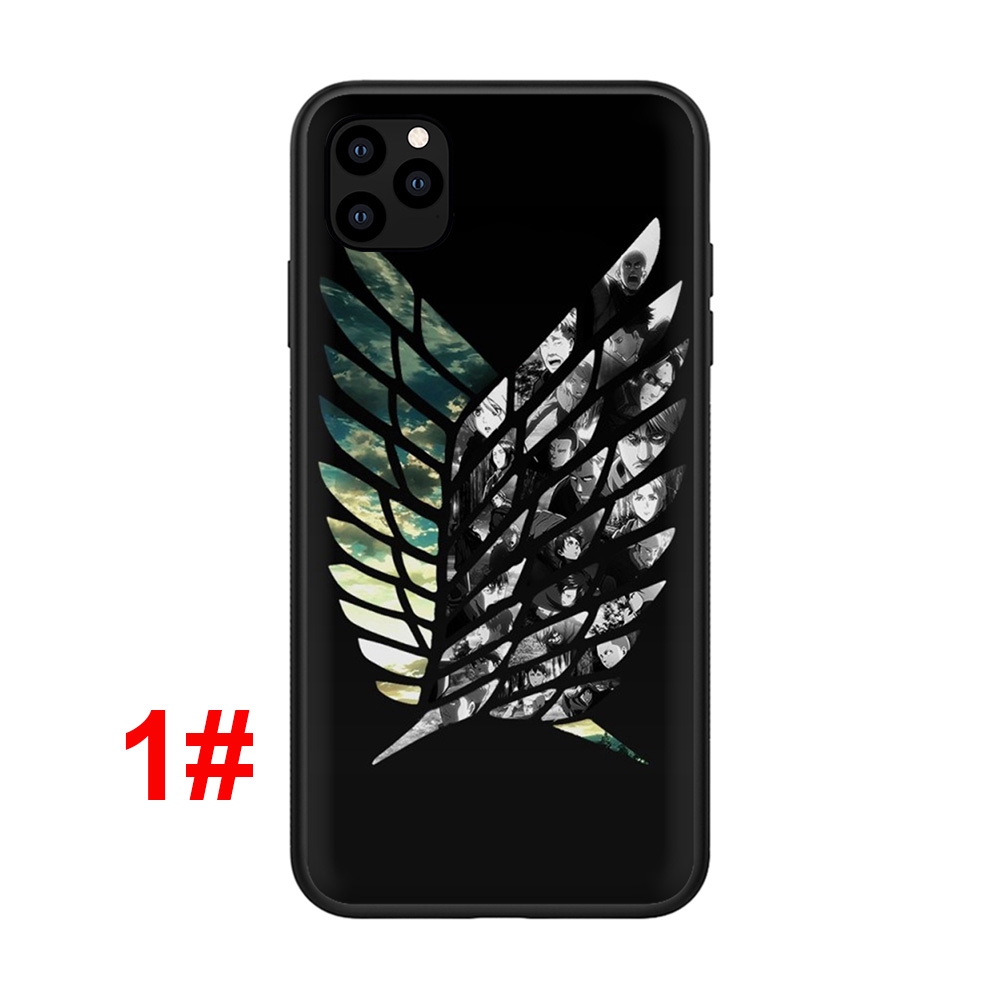 Ốp điện thoại bằng silicon mềm in hình Attack On Titan 90F cho Apple iPhone 11 Pro XS Max XR X 8 7 6S 6 Plus
