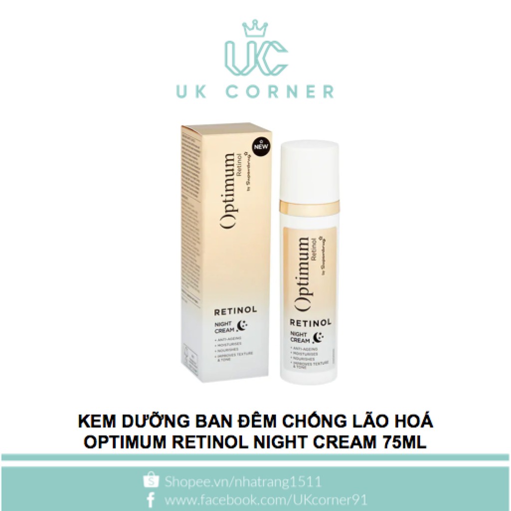 Bill UK Serum và kem dưỡng chống lão hoá cải thiện sắc tố da Optimum Retinol Treatment Serum