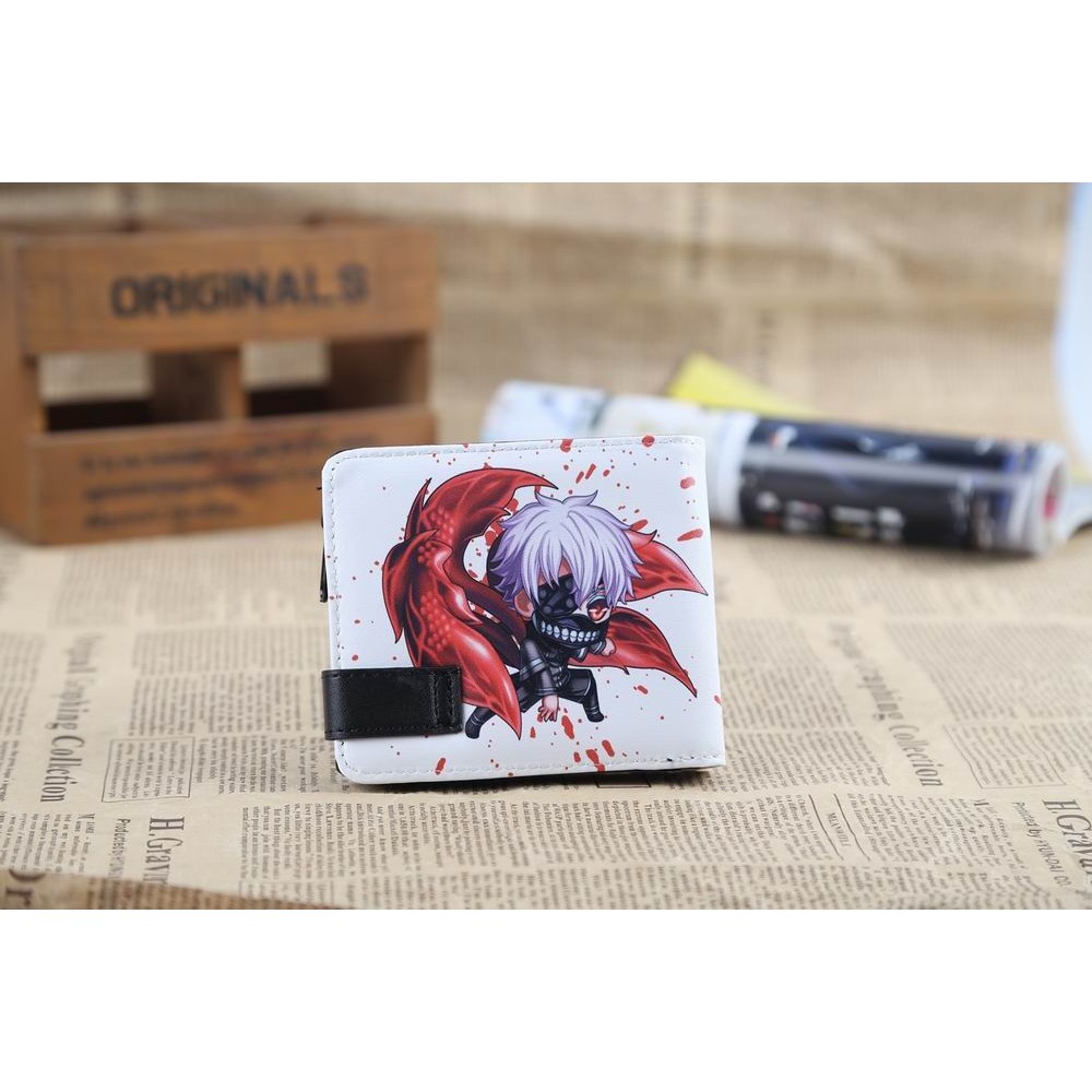 Tokyo Ghoul Cute Cartoon Student Short Mini Card Wallet Purse Gifts for Boys and Girls