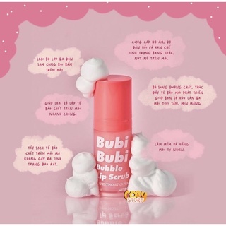 Tẩy tế bào chết môi sủi bọt Bubi Bubi Lips