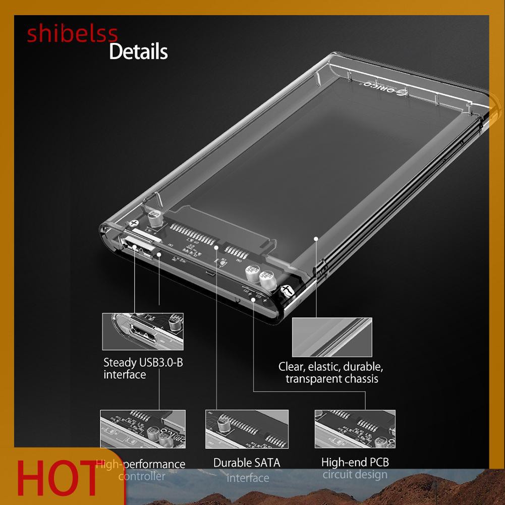 Hộp Đựng Ổ Cứng Ngoài Shibelss Orico 2.5in Sata Usb 3.0 Hdd Ốp | BigBuy360 - bigbuy360.vn