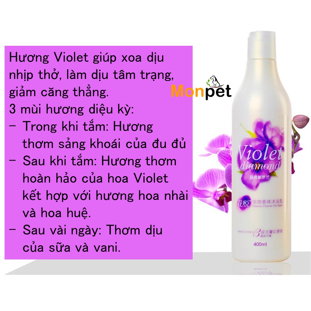 Sữa Tắm Nước Hoa J&amp;D Cho Chó Mèo 400ml