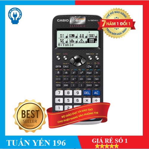 [Máy tính Casio FX 580VN X Hàng chính hãng bảo hành 7 năm casio 580vnx