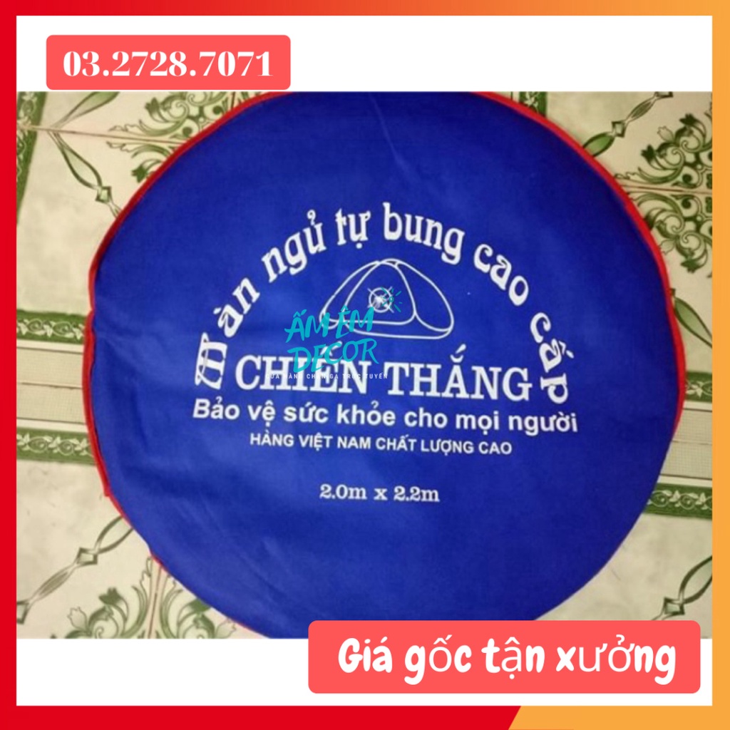 [HÀNG ĐẸP] Màn ngủ tự bung cao cấp Chiến Thắng - Màn bung chính hãng Ấm Êm Decor