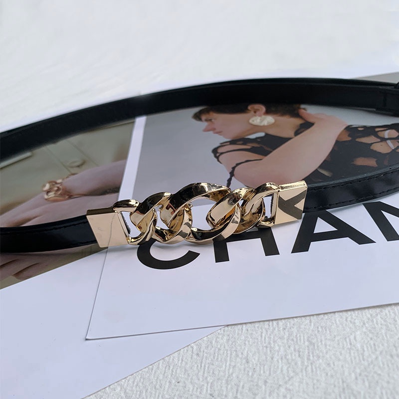 Thắt Lưng Da PU Bản Nhỏ Thời Trang Cho Nữ