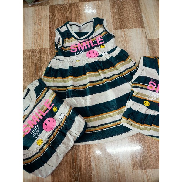 Đầm cho bé gái thun cotton 4 chiều size nhí
