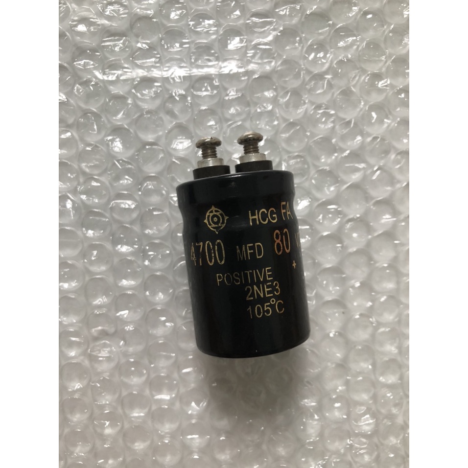 TỤ ĐIỆN TRỤC CÓ CHÂN VÍT ĐIỆN PHÂN 80VDC-4700MFD