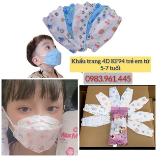 Khẩu trang 4d mask kf94 trẻ em từ 5-7 tuổi