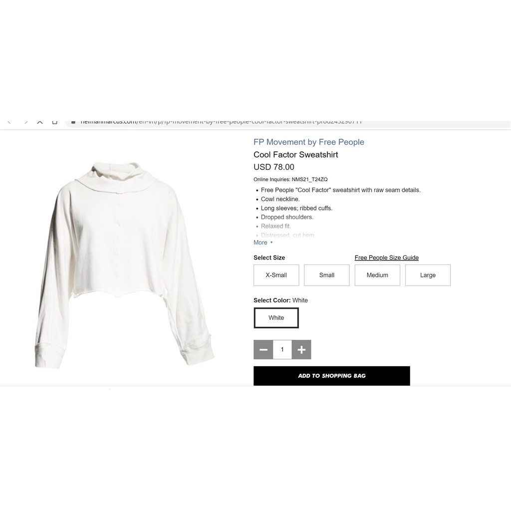 Nguyên bộ Free People gồm quần và áo dành cho chị em