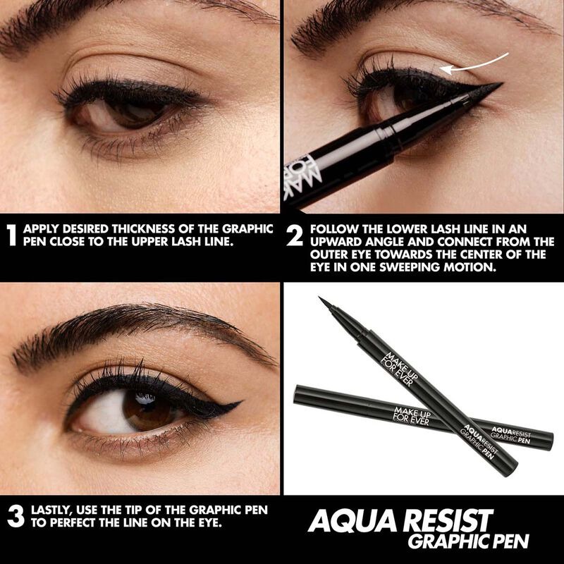 Bút Kẻ Mắt Nước Tạo Hình Nghệ Thuật Aqua Resist Graphic Pen Make up For Ever