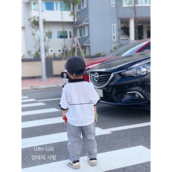 ÁO THUN CỔ POLO CHO BÉ GÁI VÀ BÉ TRAI 235 SIZE 80 ĐẾN 120