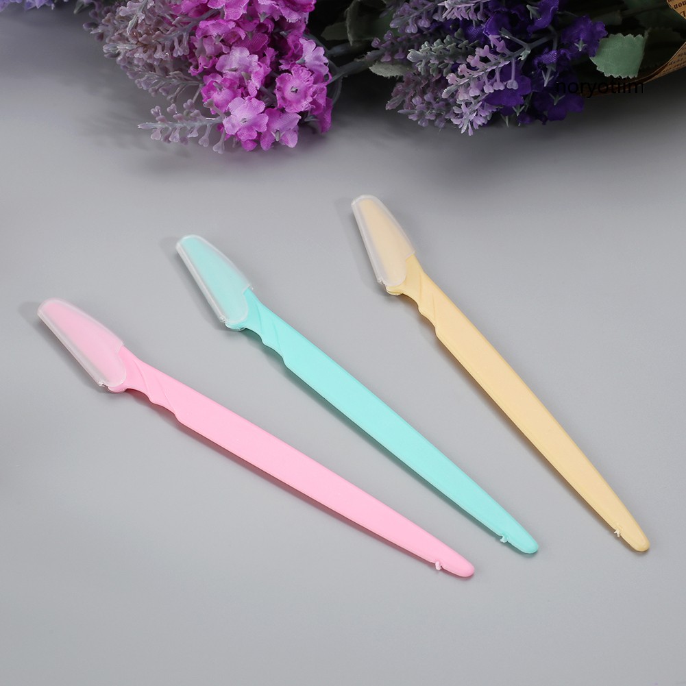 Set 3 Dao Cạo Lông Mày Bằng Thép Không Gỉ Tiện Dụng