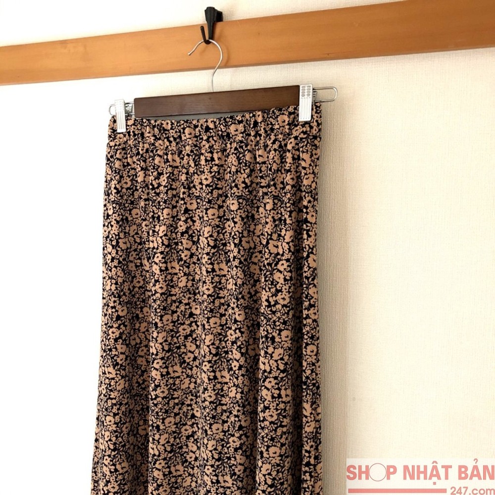 Chân váy Uni midi in hoa Nhật Bản- mã 422749