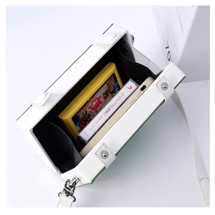 [MENSWEAR ELEGANT FARMER] Túi hộp da đeo chéo thiết kế mới trendy phù hợp cho cả nam &amp; nữ (1015).