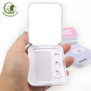 Gương soi gấp gọn bỏ túi kèm lược - giao kiểu ngẫu nhiên