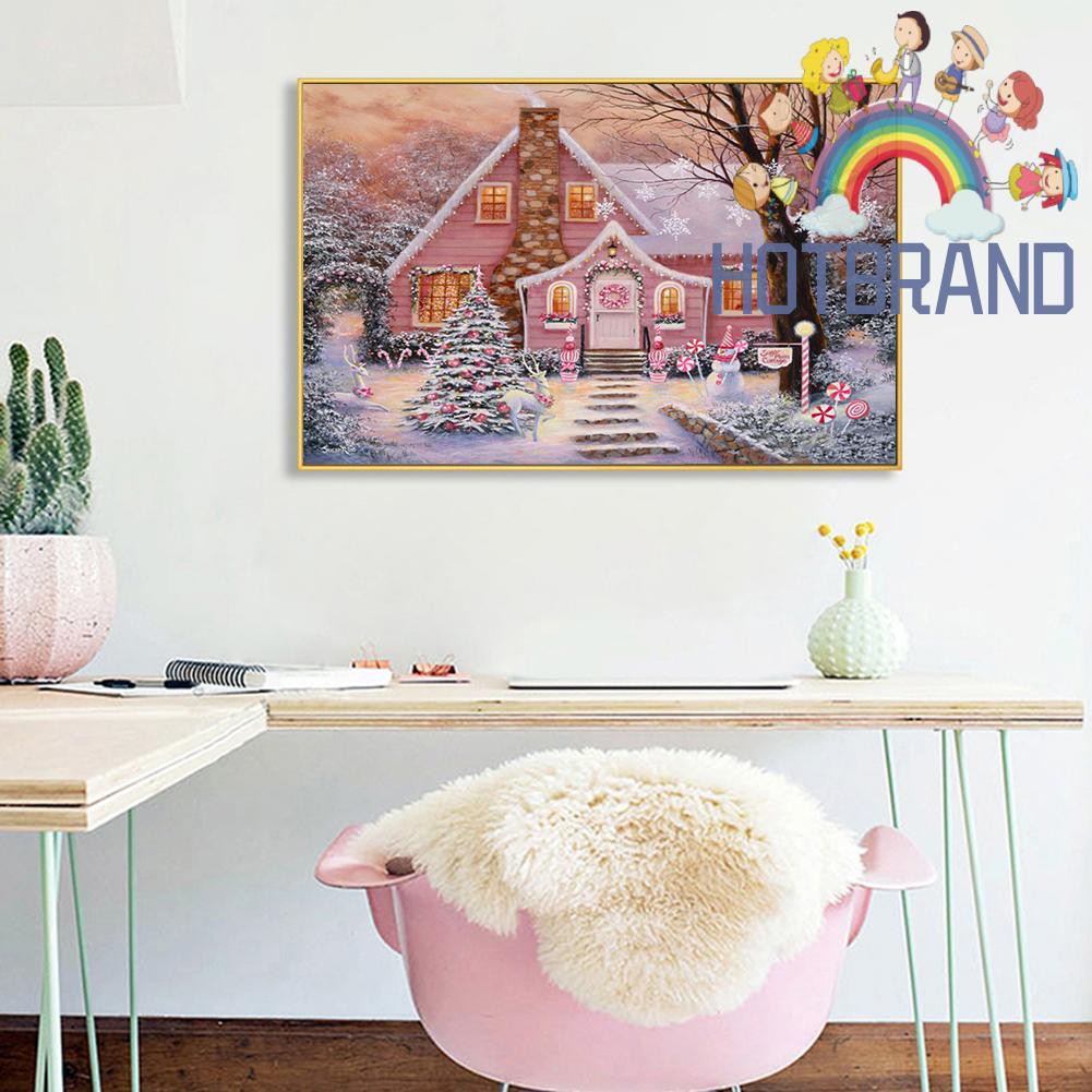 Bộ Tranh Đính Đá Tự Làm Họa Tiết Giáng Sinh Độc Đáo