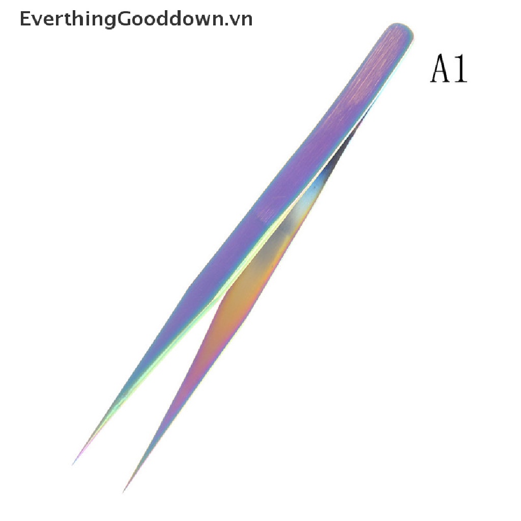 [Hàng mới về] Nhíp làm móng tay bằng thép không gỉ đầy màu sắc