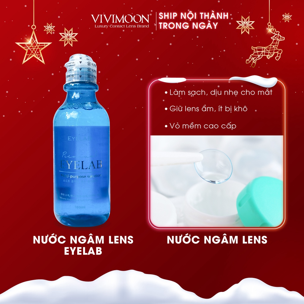 Tổng Hợp Nước Ngâm Lens Chuyên Dụng Hàn Quốc VIVIMOON 160ml