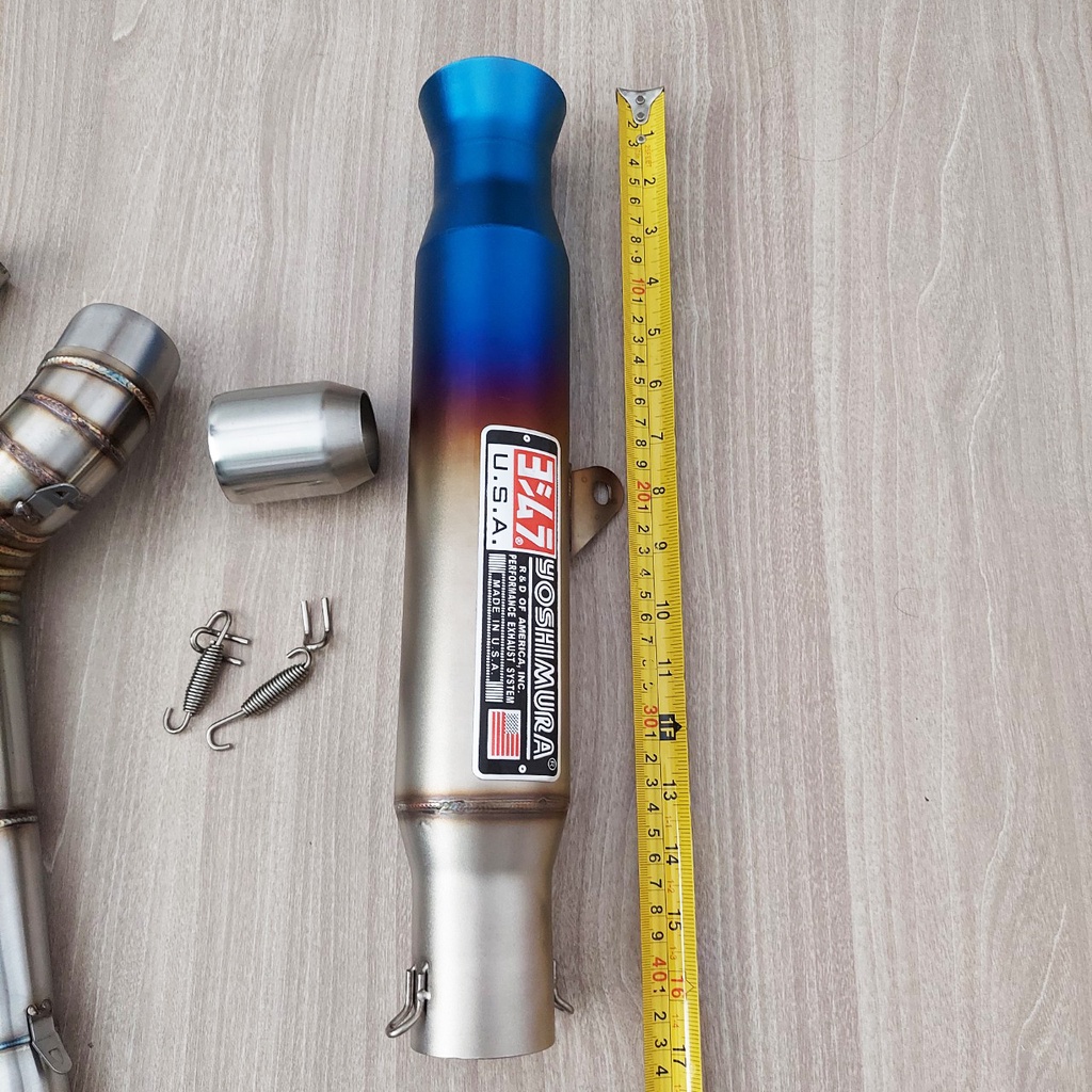 Set Pô Yoshimura TiTan Cao Cấp - Kèm Cổ Exciter 150 Inox 304 - Âm Thanh Trầm Ấm