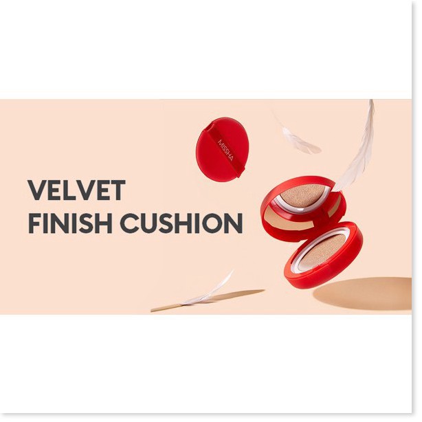 [Mã giảm giá mỹ phẩm chính hãng] Phấn Nước Mỏng Mịn, Che Phủ Tốt, Lâu Trôi Missha Velvet Finish Cushion SPF50+ PA+++