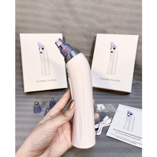 Máy Hút Mụn Blackhead Remover Hàng Chính Hãng Cầm Tay 5 Chế Độ Hút Mụn Cám Mụn Đầu Đen Dầu Thừa Bã Nhờn Spa