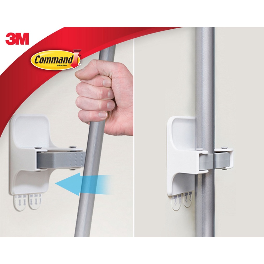 Móc treo cây lau nhà cường lực siêu dính tải trọng 1,8kg Command 3M 17007
