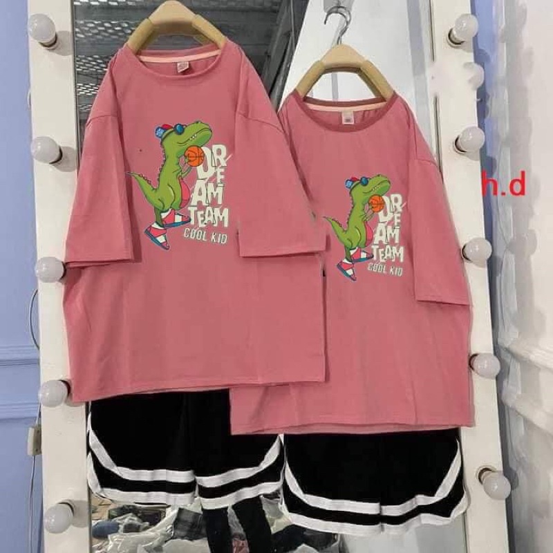 Sét áo khủng long coll+quần đùi V HĐ11