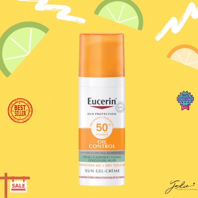 Gel Chống Nắng Cho Da Nhờn Mụn Eucerin Sun Gel-Cream Dry Touch Oil Control SPF50+ 50ml
