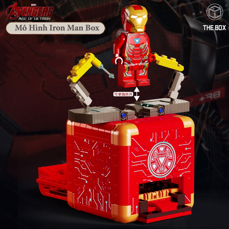 Đồ Chơi Lắp Ráp Kiểu LEGO Mô Hình Minecraft / Iron Man / Mario Box LW423,2075,8887 Với 722+ PCS