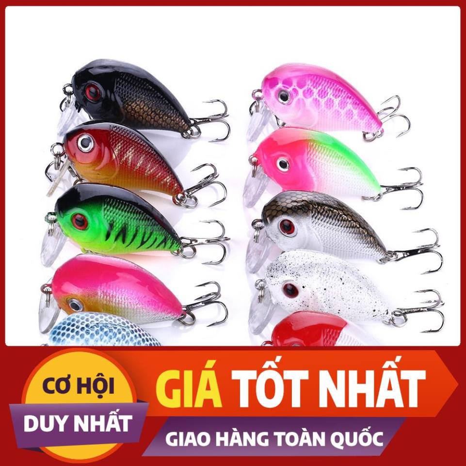 [ Xả Nhanh] Cá Voi Lưng Gù Siêu Nhạy Cá Dài 4,5cm nặng 7gam Siêu Nhạy Cá lóc, cá chuối, cá chim, cá rô, trắm, thiểu