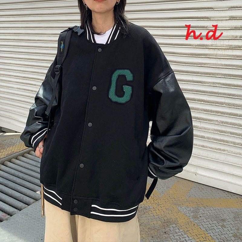 Áo bomber tay bóng chữ G HĐ12 | BigBuy360 - bigbuy360.vn