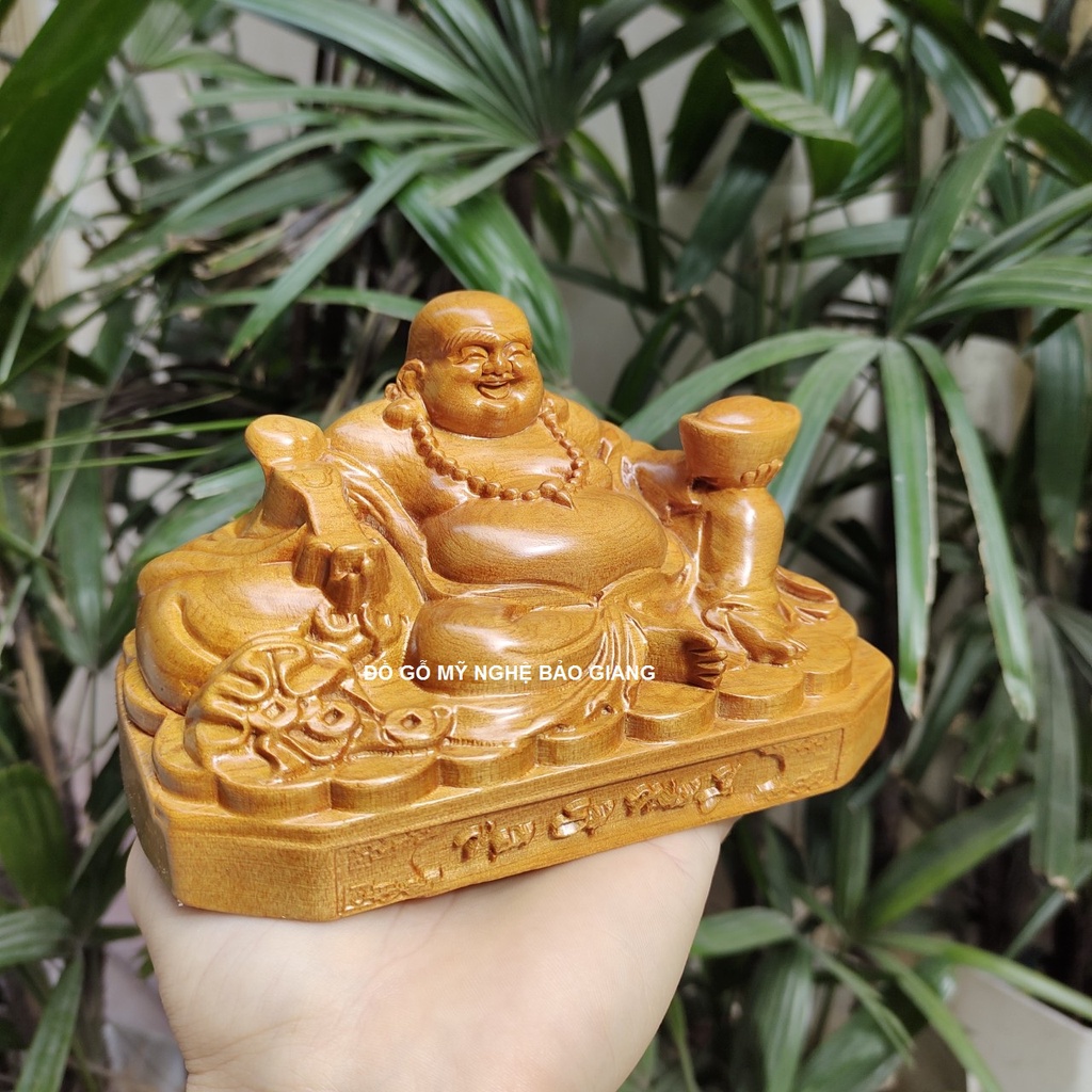 Tượng phật di lặc đế vạn sự như ý gỗ thơm