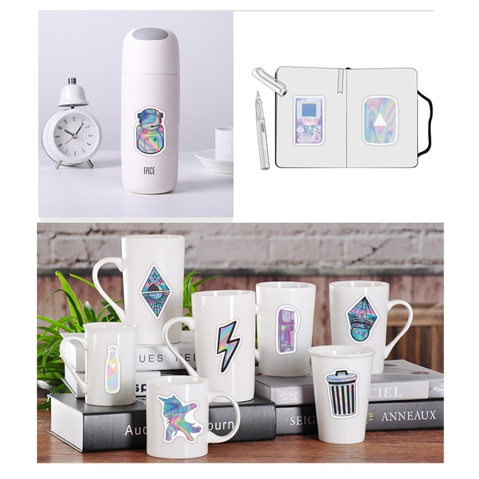 Set 10/25/50/100 miếng dán graffiti chống thấm nước trang trí laptop/xe hơi/ván trượt/xe máy/điện thoại