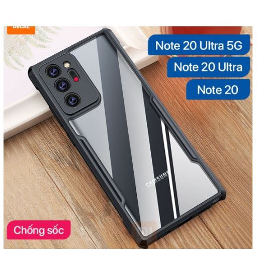 Ốp lưng XUNDD chống sốc, mặt lưng trong suốt bảo vệ camera cho Samsung Note 20/ Note 20 Ultra