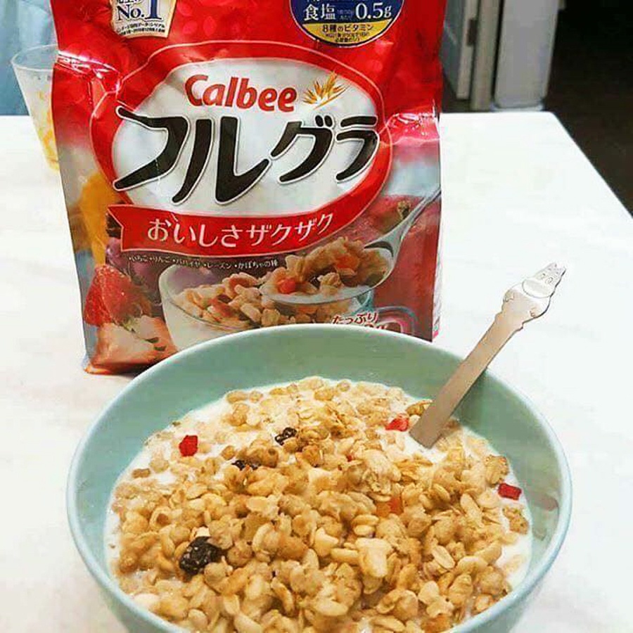 Ngũ cốc calbee nhật bản zip 750gr nguồn dinh dưỡng cho bữa ăn sáng, ăn bữa phụ [ Hỏa tốc tại Hà Nội ] 3M Food DK