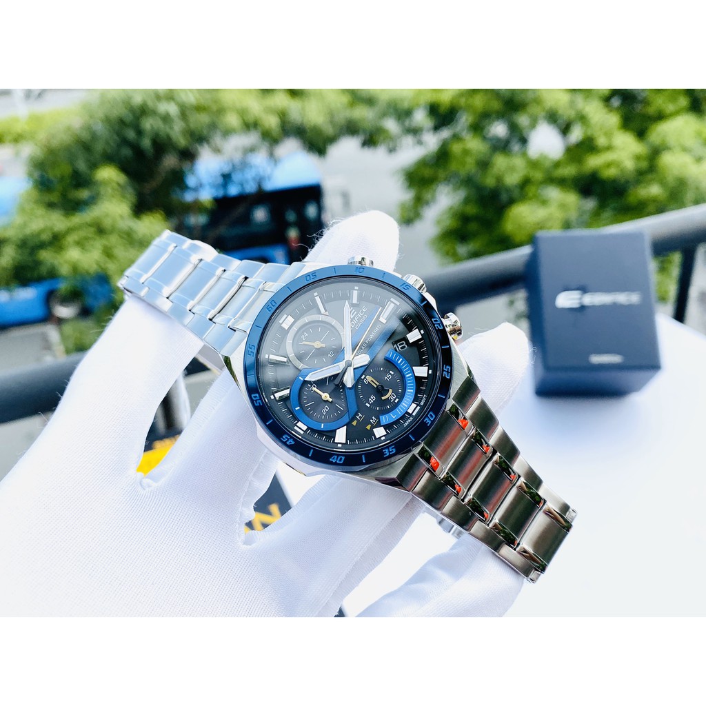 Đồng Hồ Nam Casio Edifice EQS-920DB-2AVUDF - Dây Kim Loại - Pin Năng Lượng Ánh Sáng