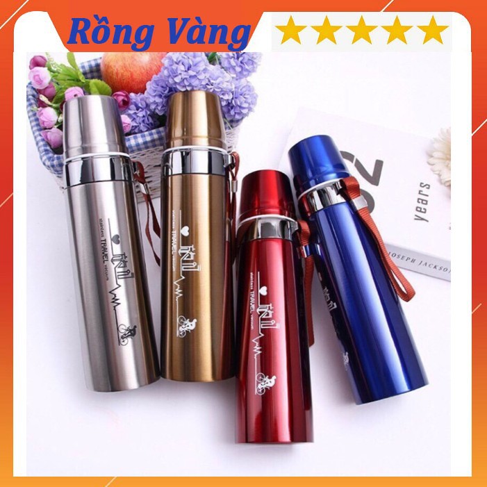 BÌNH GIỮ NHIỆT 800ml Bình đựng nước inox 2 lớp out side