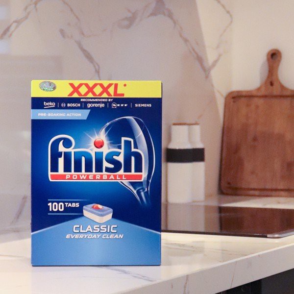Viên rửa chén bát Finish Classic 100 viên - chính hãng Finish EU