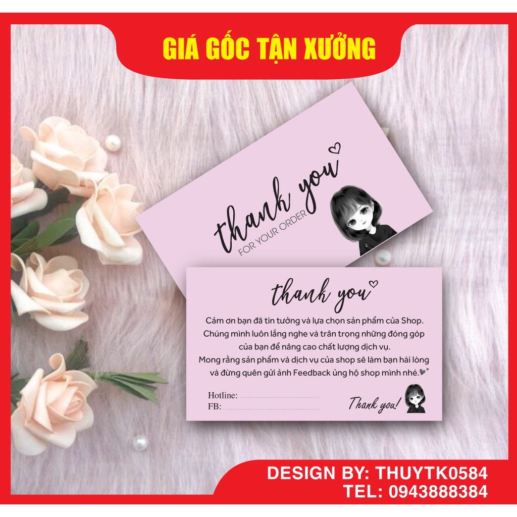 CARD CẢM ƠN, THIỆP CẢM ƠN KHÁCH HÀNG