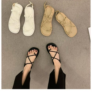 Sandal Dây chéo chân đế phẳng hàng QC cao cấp (Lùi 1 size so với size chuẩn)